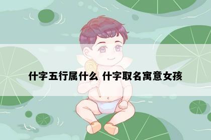 什字五行属什么 什字取名寓意女孩