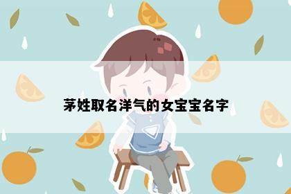 茅姓取名洋气的女宝宝名字
