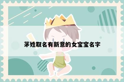 茅姓取名有新意的女宝宝名字