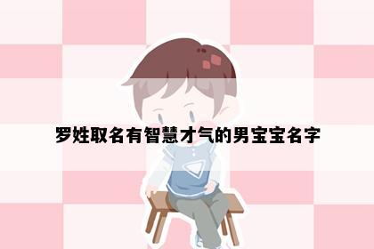 罗姓取名有智慧才气的男宝宝名字