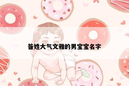 昝姓大气文雅的男宝宝名字