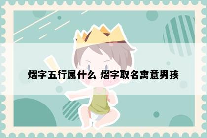 熠字五行属什么 熠字取名寓意男孩
