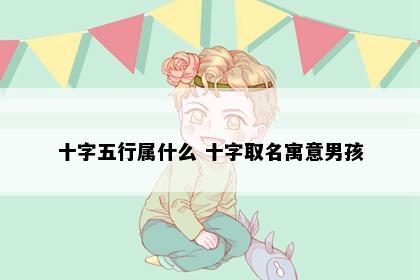 十字五行属什么 十字取名寓意男孩