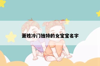 萧姓冷门独特的女宝宝名字
