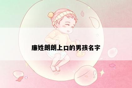 廉姓朗朗上口的男孩名字