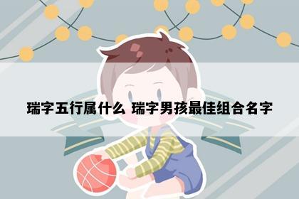 瑞字五行属什么 瑞字男孩最佳组合名字
