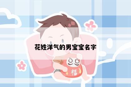 花姓洋气的男宝宝名字