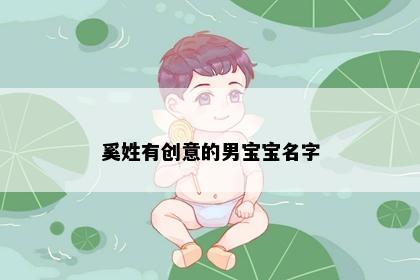 奚姓有创意的男宝宝名字