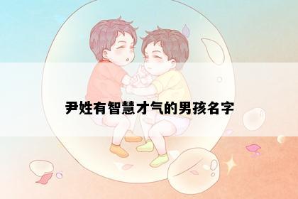 尹姓有智慧才气的男孩名字