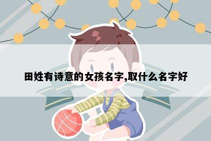 田姓有诗意的女孩名字,取什么名字好