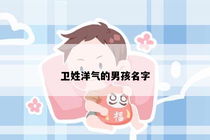 卫姓洋气的男孩名字