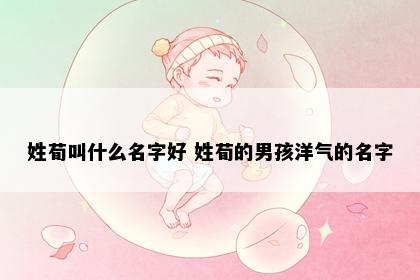 姓荀叫什么名字好 姓荀的男孩洋气的名字