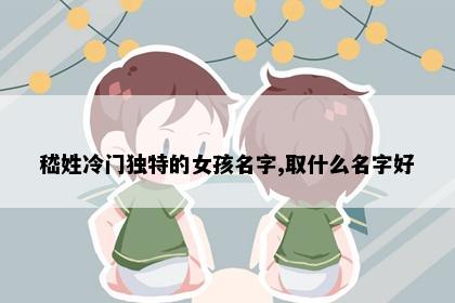 嵇姓冷门独特的女孩名字,取什么名字好