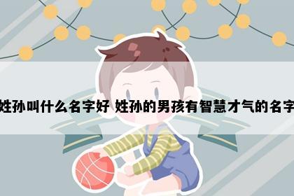 姓孙叫什么名字好 姓孙的男孩有智慧才气的名字