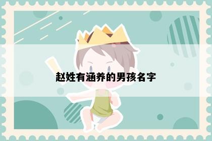 赵姓有涵养的男孩名字