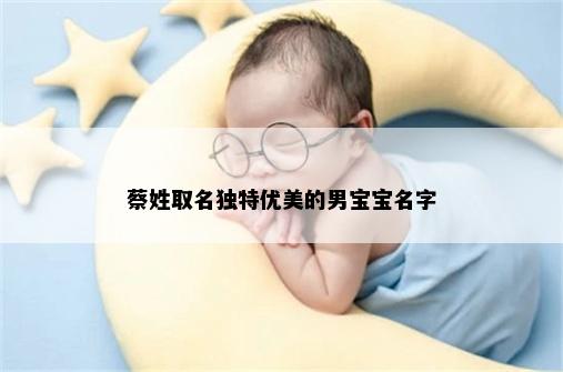 蔡姓取名独特优美的男宝宝名字