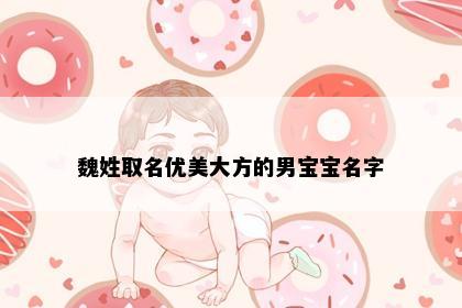魏姓取名优美大方的男宝宝名字