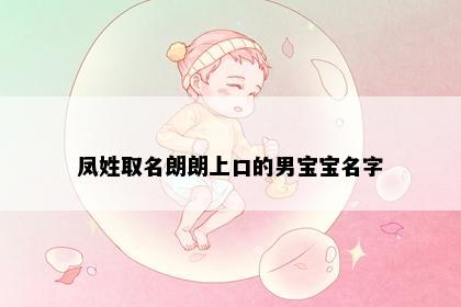 凤姓取名朗朗上口的男宝宝名字