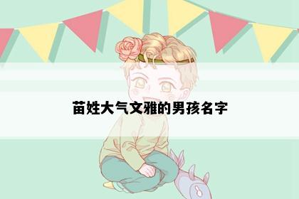 苗姓大气文雅的男孩名字