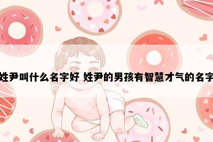 姓尹叫什么名字好 姓尹的男孩有智慧才气的名字