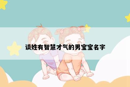 谈姓有智慧才气的男宝宝名字