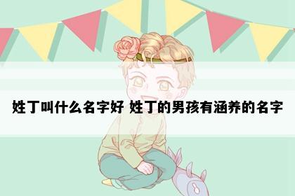 姓丁叫什么名字好 姓丁的男孩有涵养的名字