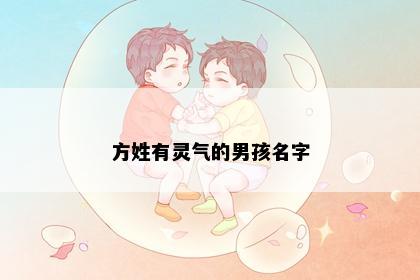 方姓有灵气的男孩名字