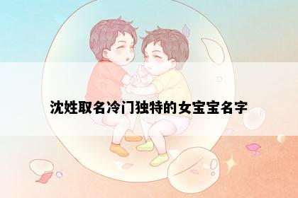 沈姓取名冷门独特的女宝宝名字