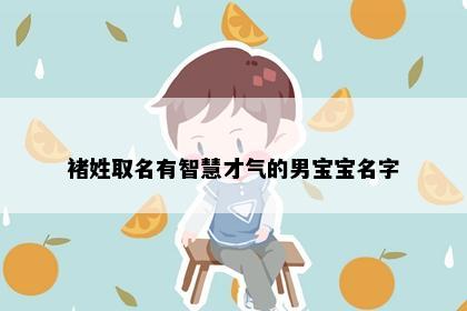 褚姓取名有智慧才气的男宝宝名字