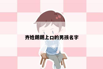 齐姓朗朗上口的男孩名字