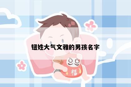 钮姓大气文雅的男孩名字