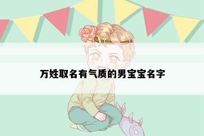 万姓取名有气质的男宝宝名字