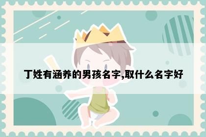 丁姓有涵养的男孩名字,取什么名字好