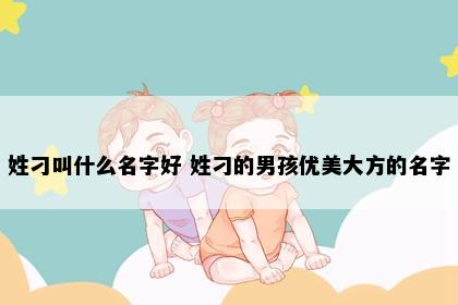 姓刁叫什么名字好 姓刁的男孩优美大方的名字