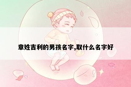 章姓吉利的男孩名字,取什么名字好