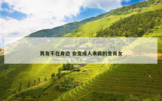 男友不在身边 会变成人来疯的生肖女