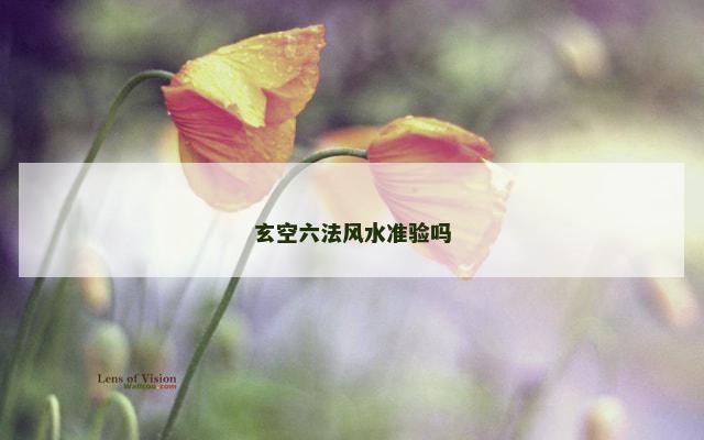 玄空六法风水准验吗