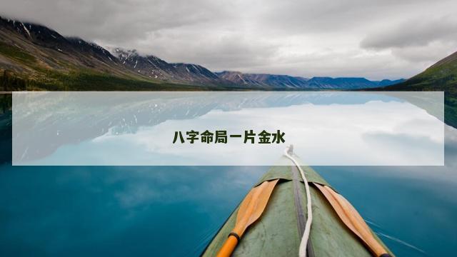 八字命局一片金水