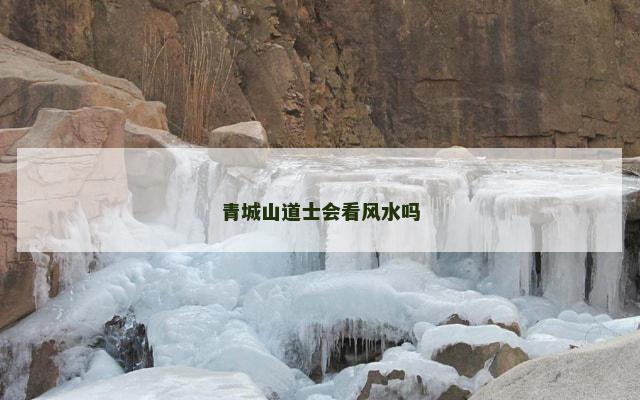 青城山道士会看风水吗