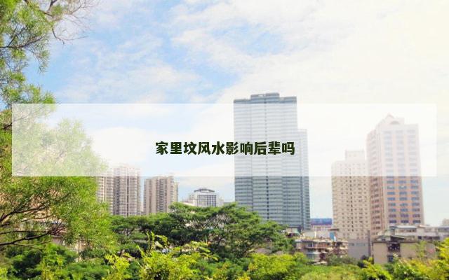 家里坟风水影响后辈吗