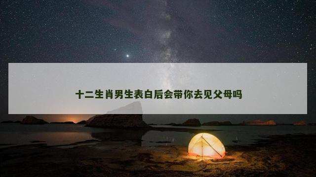 十二生肖男生表白后会带你去见父母吗