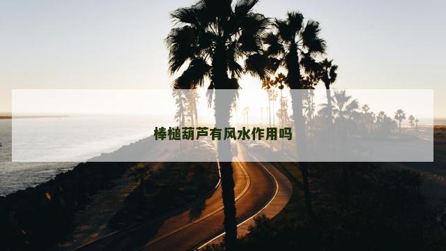 棒槌葫芦有风水作用吗