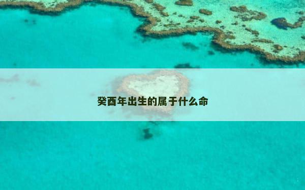 癸酉年出生的属于什么命 癸酉年出生的属于什么命