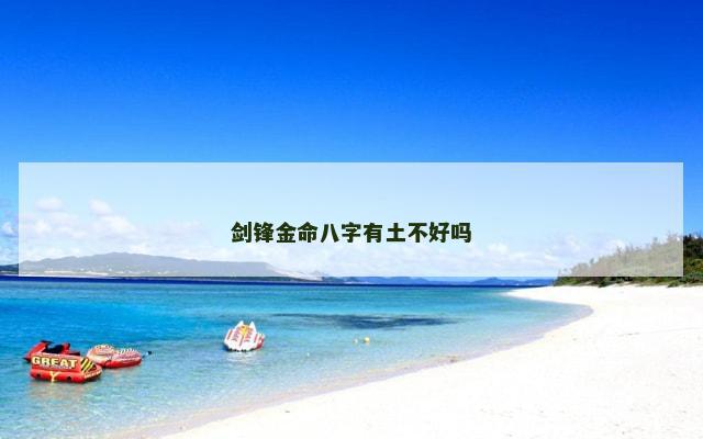 剑锋金命八字有土不好吗