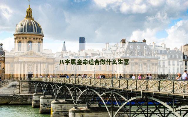 八字属金命适合做什么生意