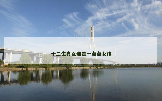 十二生肖女谁是一点点女孩