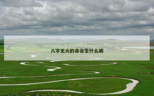 八字无火的命会生什么病