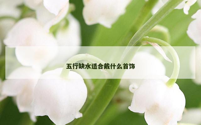 五行缺水适合戴什么首饰