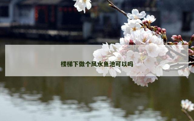 楼梯下做个风水鱼池可以吗