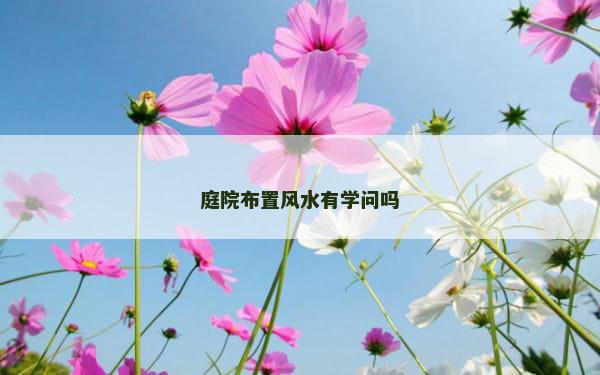 庭院布置风水有学问吗